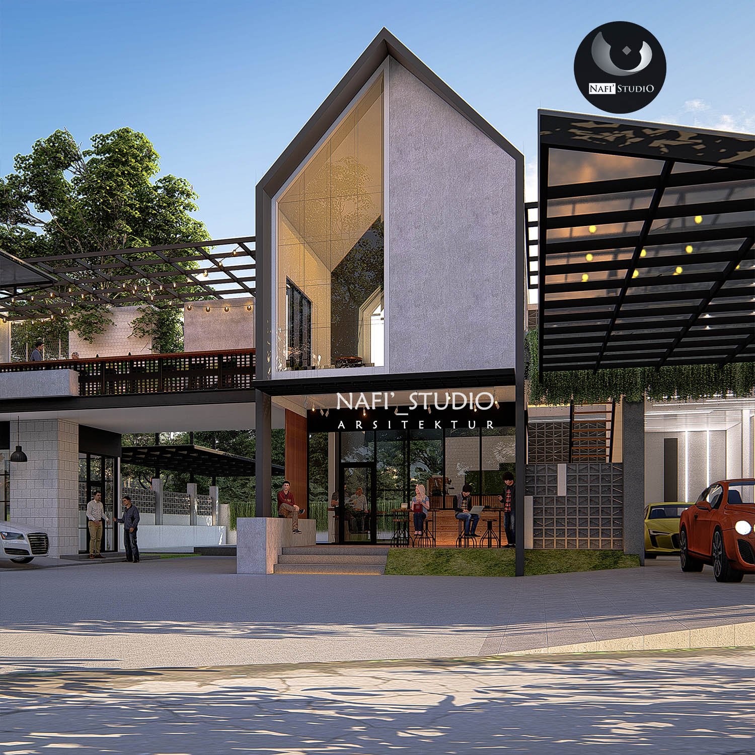 Portofolio DESAIN CAFE MEWAH - JASINGA - Nafi Studio